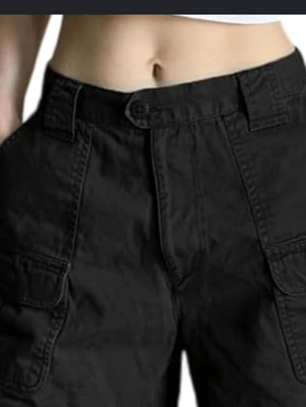 SABREE Black Shorts Lots Of Pockets Size 12 In Great Shape Versatile